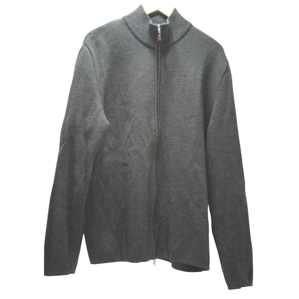 Gran Sasso Gray Men's Cardigan Sweater